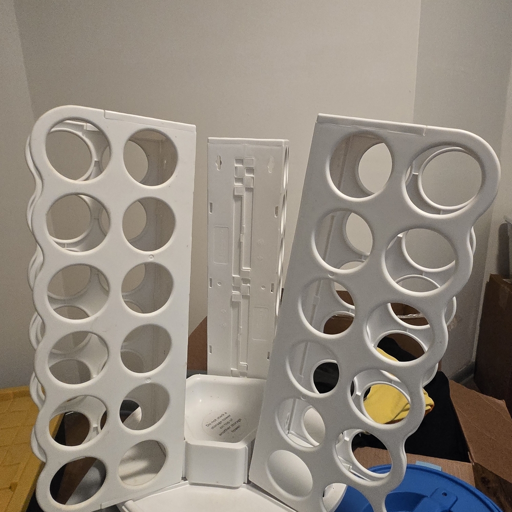 White Plastic Shoe Organizer